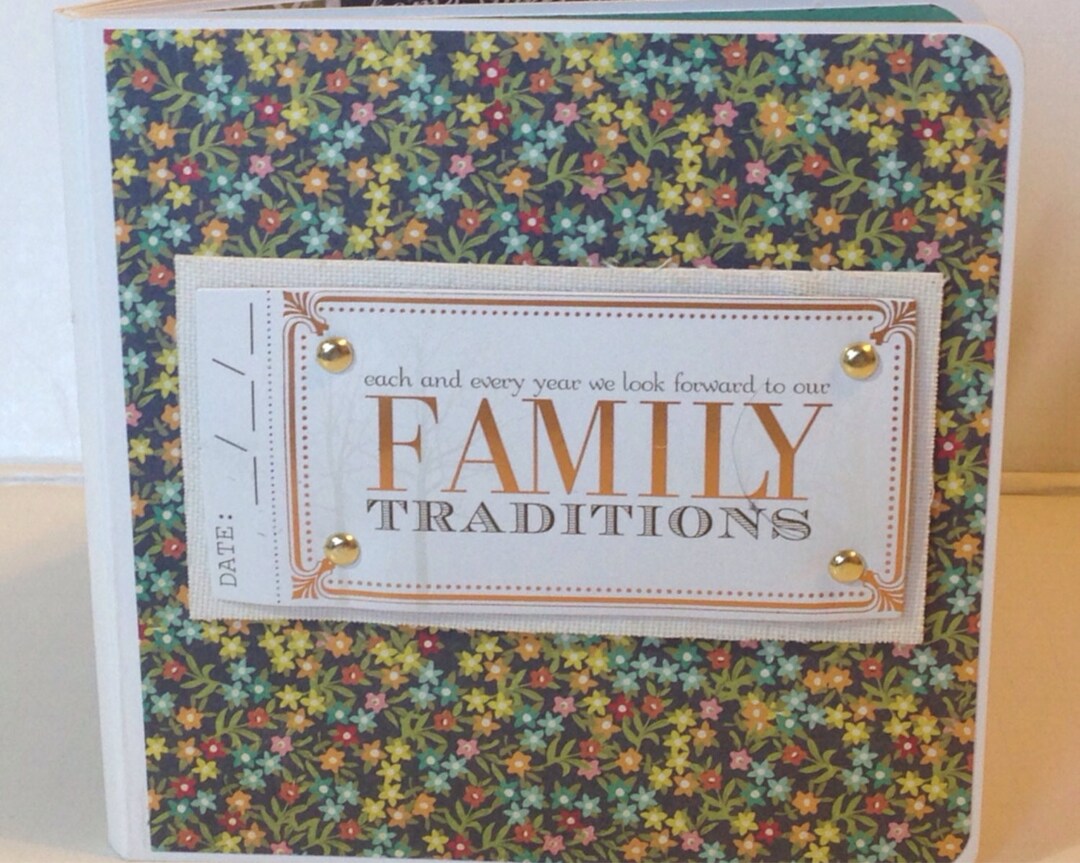 Family Scrapbook Premade Pages Chipboard Book- 5 X 5 Mini Album ...