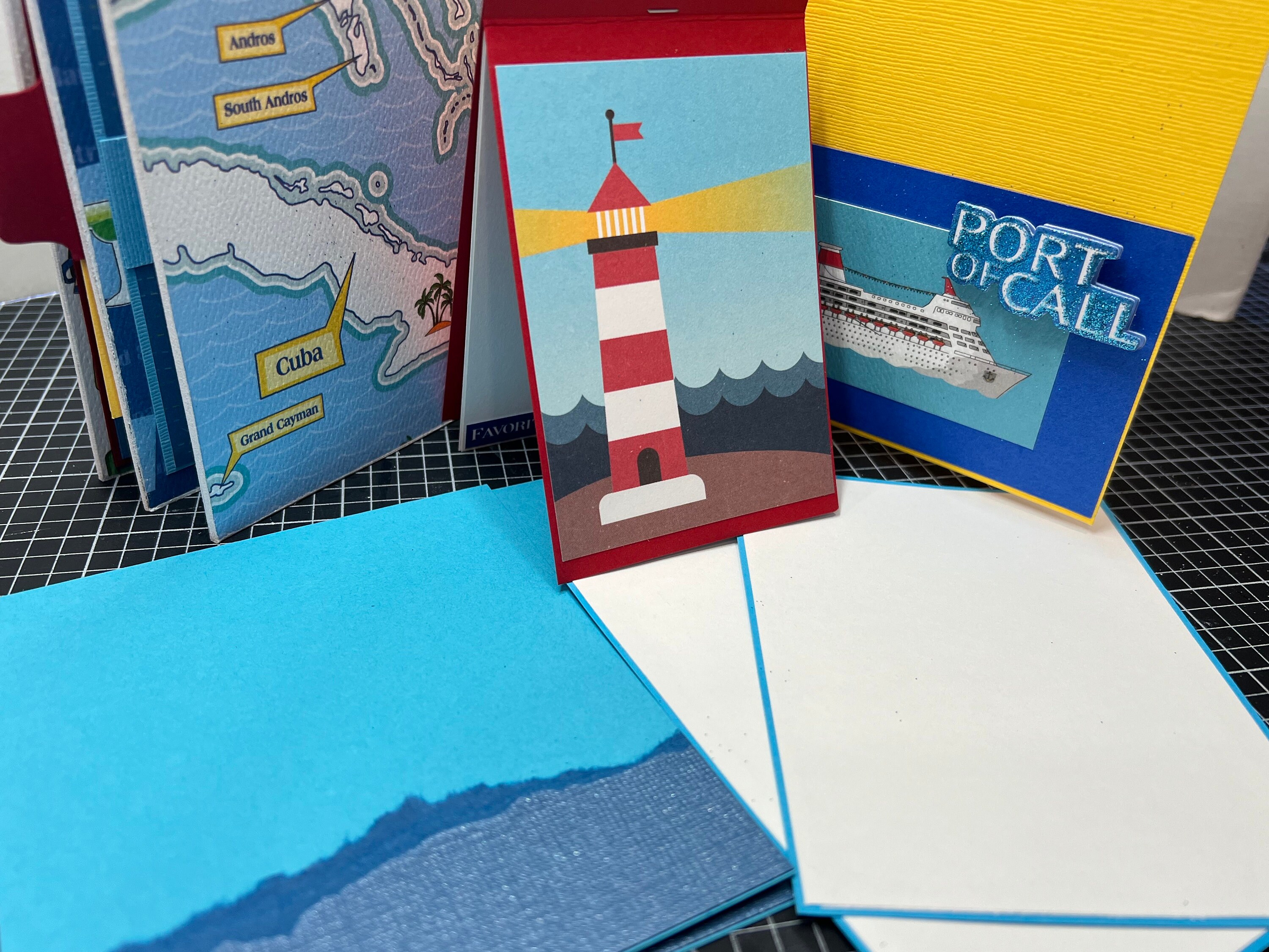 Cruise Scrapbook Premade Pages Chipboard Book- 6 X 6 Scrapbook Album ...