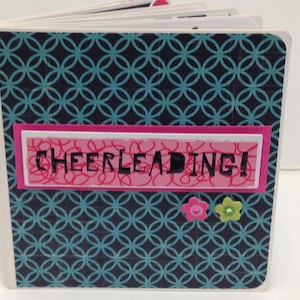 Cheerleading scrapbook chipboard premade pages brag book love to cheer