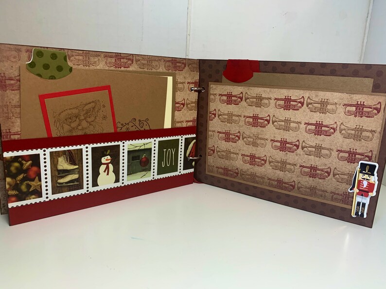 Christmas Scrapbook Chipboard Mini Album Simple Stories Cozy Etsy