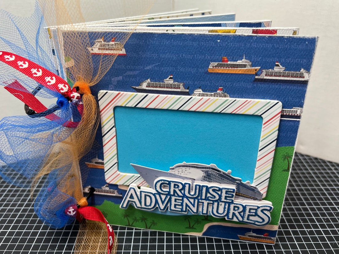 Cruise Scrapbook Premade Pages Chipboard Book- 6 X 6 Scrapbook Album ...