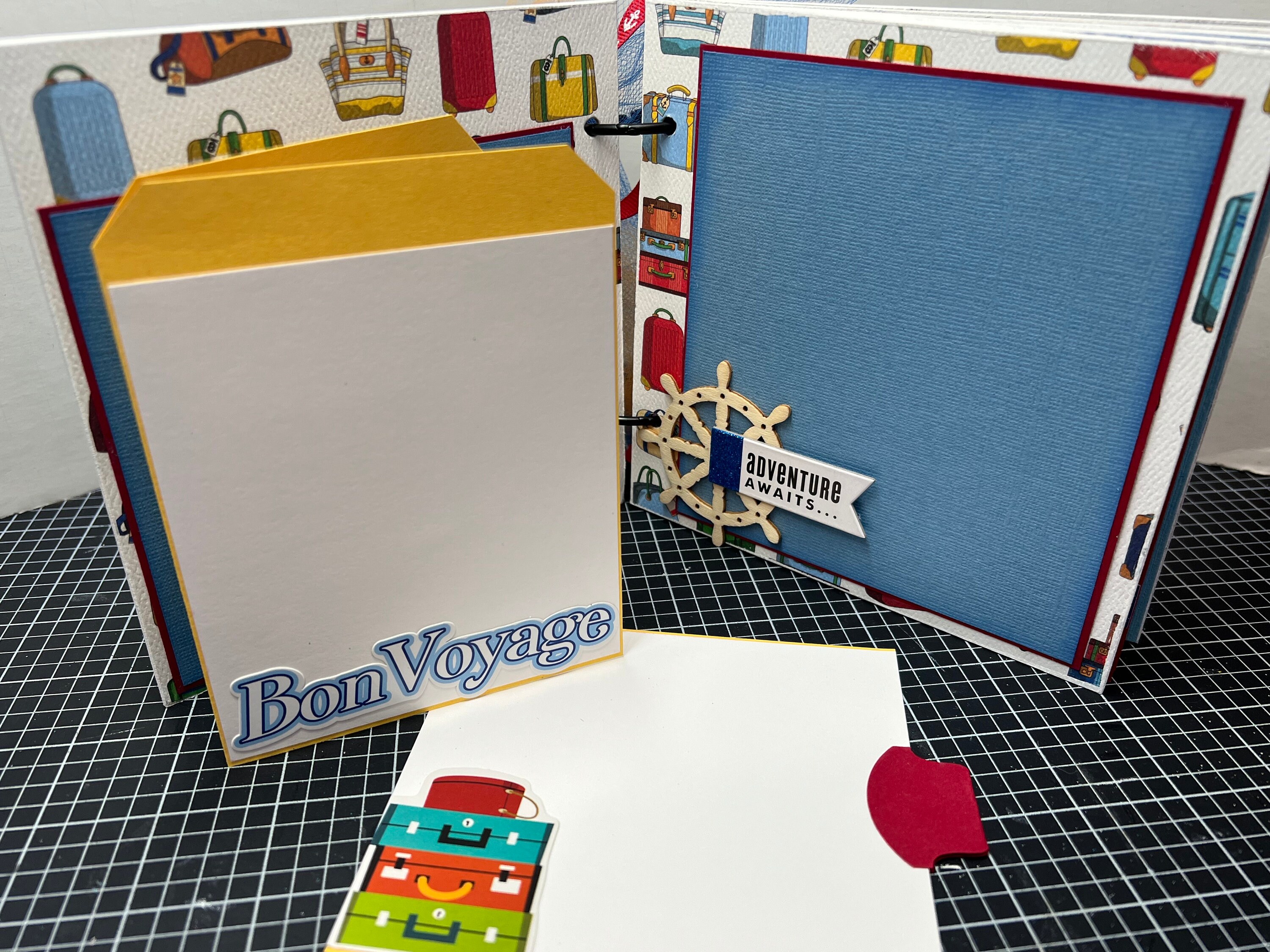 Cruise Scrapbook Premade Pages Chipboard Book- 6 X 6 Scrapbook Album ...