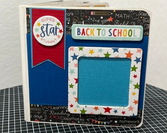 School Days scrapbook premade pages  mini album school days