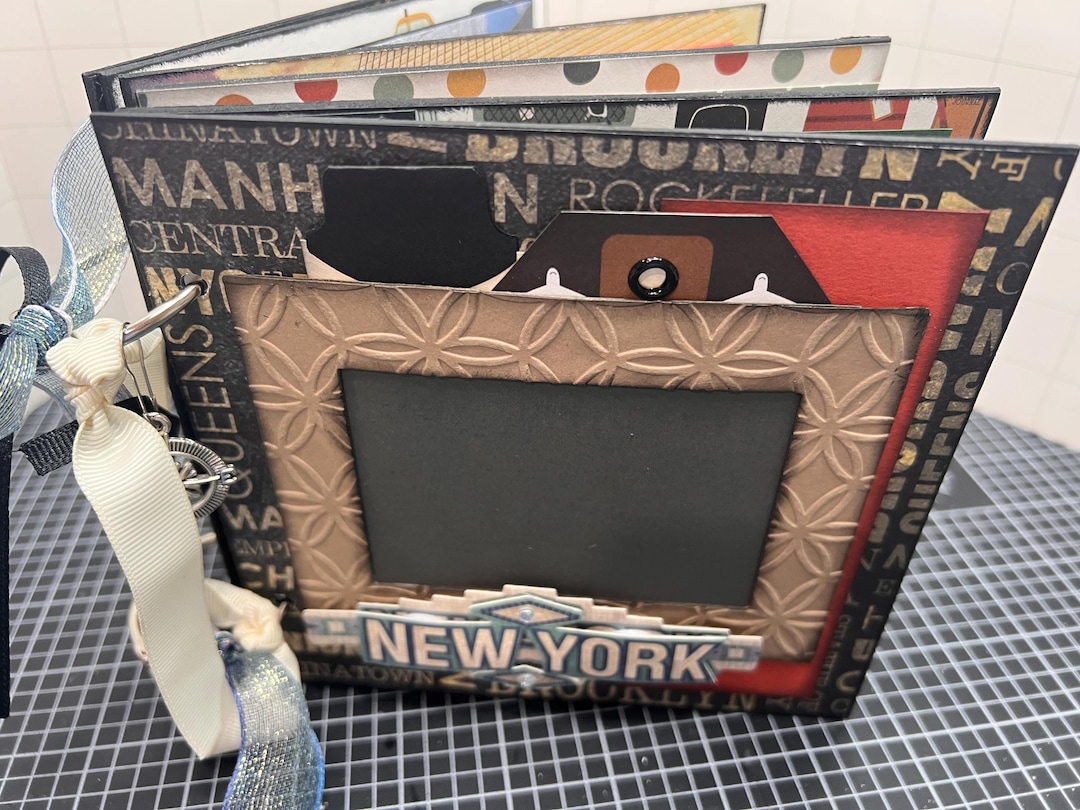 New York Scrapbook Premade Pages Chipboard Book- 6 X 6 Scrapbook Album ...