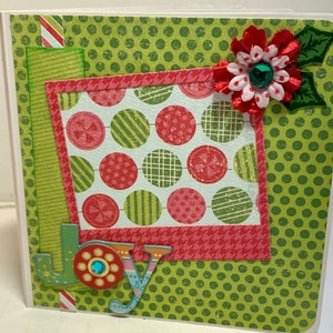 Christmas scrapbook premade pages chipboard book- 5 x 5 mini album