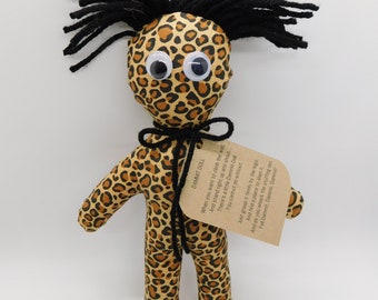 Leopard Dammit Doll on Etsy,Give Some Laughs,Gag Gift,Doll For All Occasions, Stress Relief Damn It Doll,Funny Gift,Christmas Gift