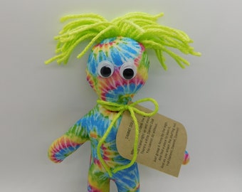 Tie Dye Dammit Doll on Etsy,Give Some Laughs,Gag Gift,Doll For All Occasions, Stress Relief Damn It Doll,Funny Gift,Christmas Gift
