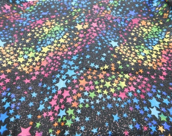 Glittered Stars fabric 1 yard