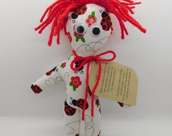 Bambola Ladybug Dammit, regalo antistress