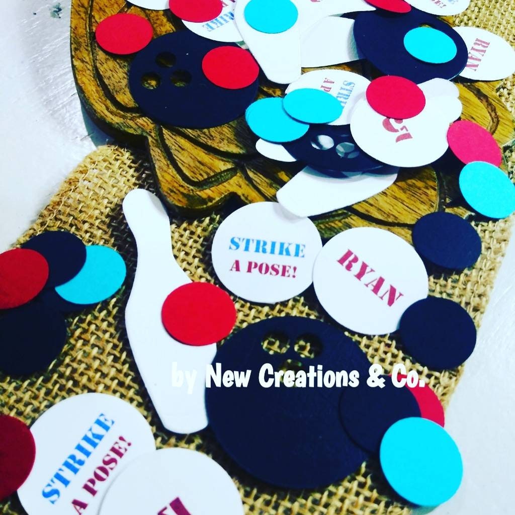 300 Bowling Confetti Personalize Birthday Party Decorations Bowling Party Theme