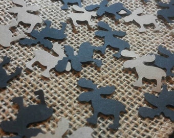 150 Moose Confetti, Table Confetti, Birthday, Baby Shower, Cutout, Custom Colors Available