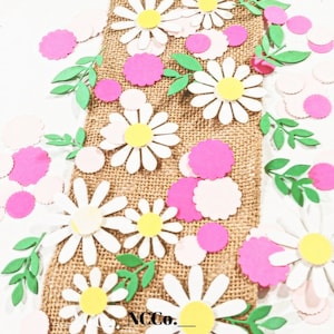 150 Daisy Confetti: Birthday & Baby Shower Party Decorations