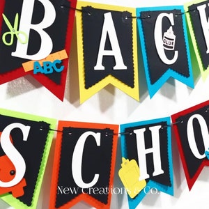 Back to School Banner: Classroom Decor, Photo Prop - Etsy
