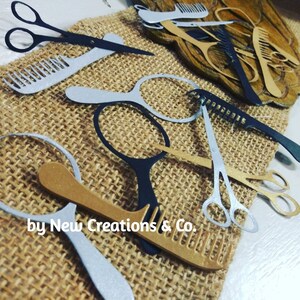 30 Hairdresser Confetti, Barber Confetti, Hairstyle Party Decorations, Scrapbooking, Card Making