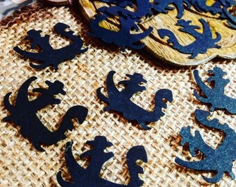 100 Venetian Gondola, Boat Confetti, Scrapbooking, Embellishments, Die cut, Cutout