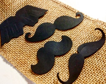 40 Mustaches Die Cut