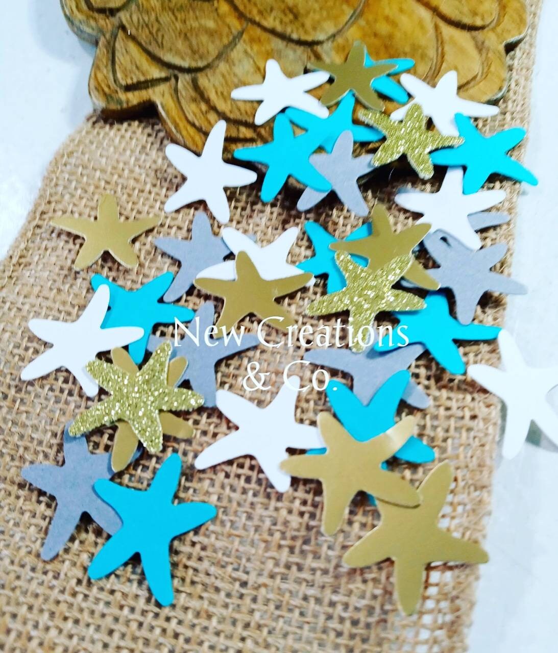 200 Starfish Confetti Birthday Baby Shower Beach Party Decorations Sea Party