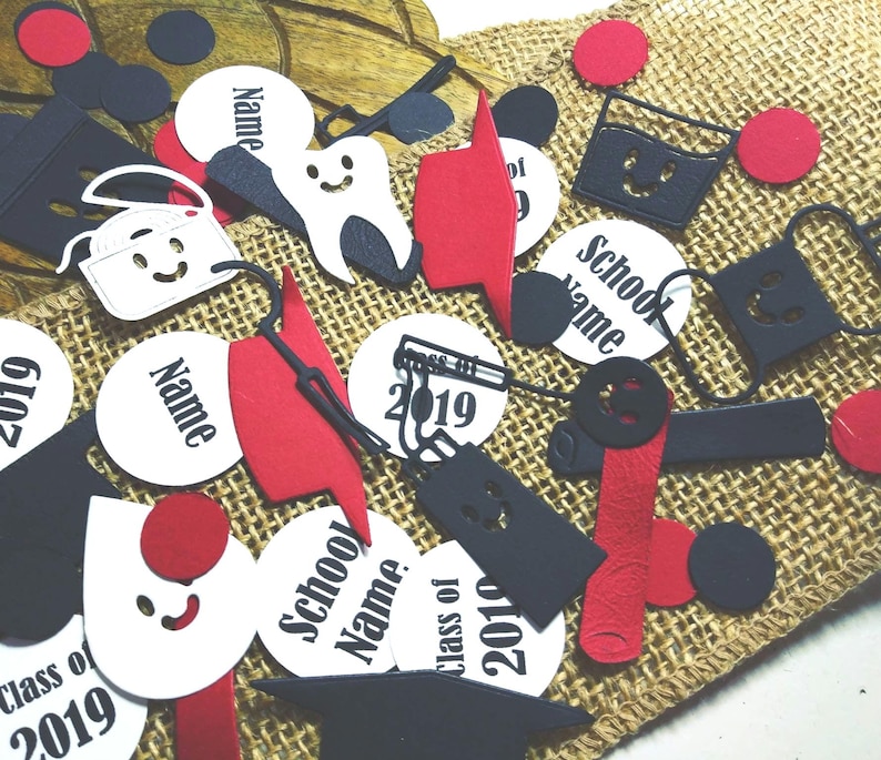 300 Personalize Dental Graduation Confetti, Dentist Graduation, Party Decorations image 7