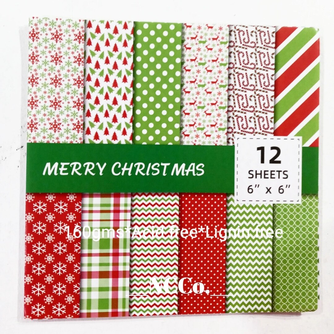 Christmas Craft Paper scrapbooking Card Making Mini Albums Etsy