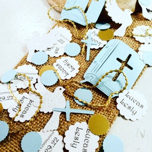 300 Personalized First Communion Confetti, Confirmation Party, Religious Party