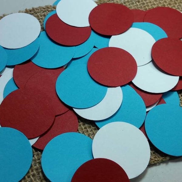 300 1" Circle Confetti,  Birthday. Baby Shower, Custom Colors Available