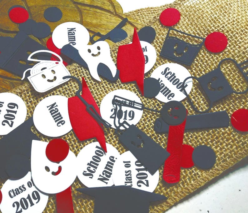 300 Personalize Dental Graduation Confetti, Dentist Graduation, Party Decorations image 9