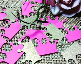 100 Crown Confetti, Birthday, Baby Shower, Princess Birthday Party, Party Decorations