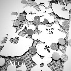 150 Girl Baptism Confetti, Christening, Baby Dedication, Party Decorations