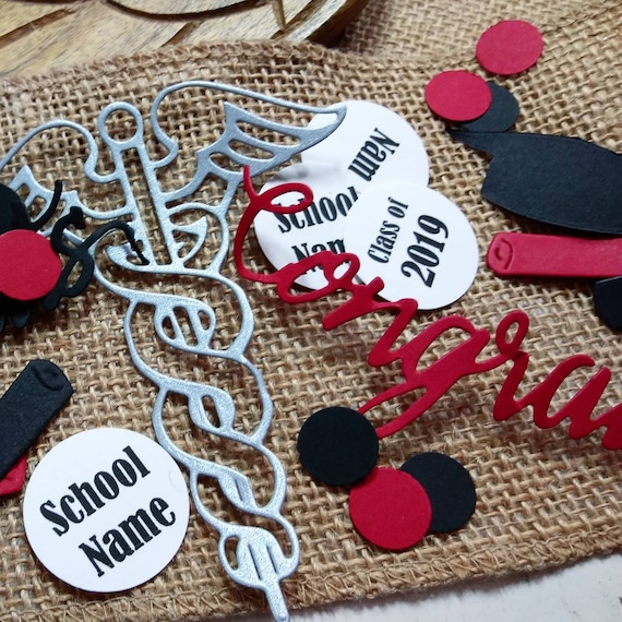 300 Personalize Medical School Confetti Med School Nursing Etsy