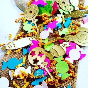 Candyland Party Confetti: 150CT Candy Table Decorations
