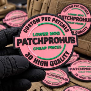 Custom PVC Patch Personalized Rubber Logo Patch Custom 2D 3D Name Badge Velcro Sew On Iron On Patch