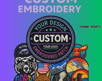 Custom Embroidered Patch: Personalized Logo, Iron/Sew-On, Up to 11"