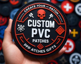 Custom PVC Rubber Patch | 2D/3D Logo, Velcro Back