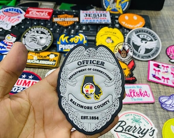 Custom PVC Rubber Patches 2D and 3D | Velcro or Iron-On | Personalized Waterproof Patch