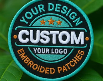 Custom Embroidery Logo Patch | Iron On or Sew On Badge