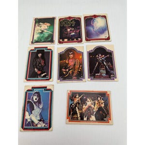 rare kiss cards AQUARIUS Playing Standard Size Themed Novelty Deck with 52 Unique Rock Band Designs Collectible Merchandise Gift for Teens and Adults : Kiss, Paul Stanley, Peter Criss, Gene Original KISS Trading Cards for
