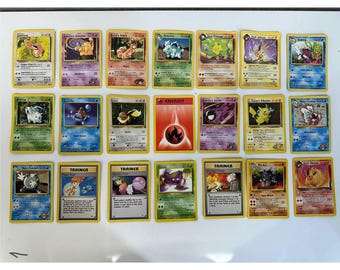 21 Pokemon Card Lot Gym Heroes Challenge Team Rocket Vintage 039/1 (24)-1