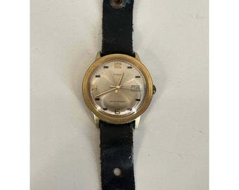 Vintage Timex Gold Tone Water Resistant Watch Date Window 039/1 (8)