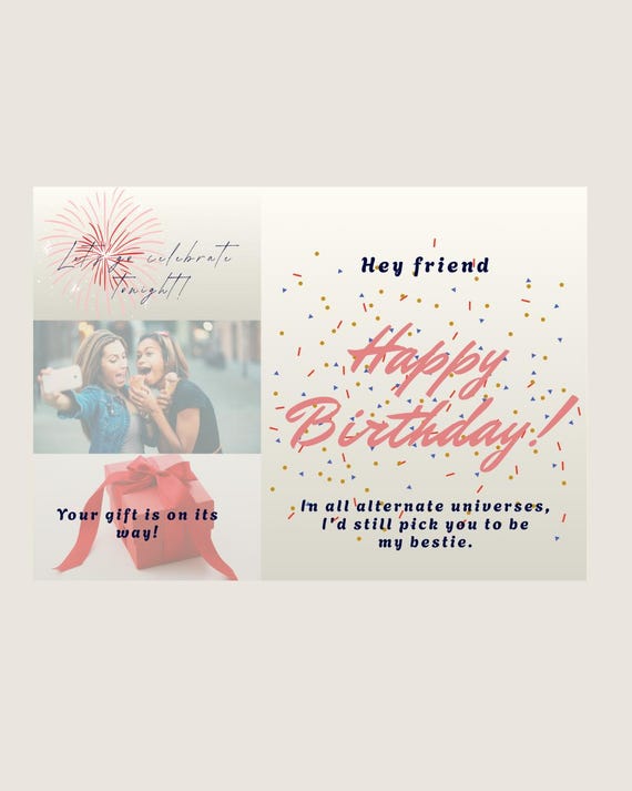 Digital birthday card bundle