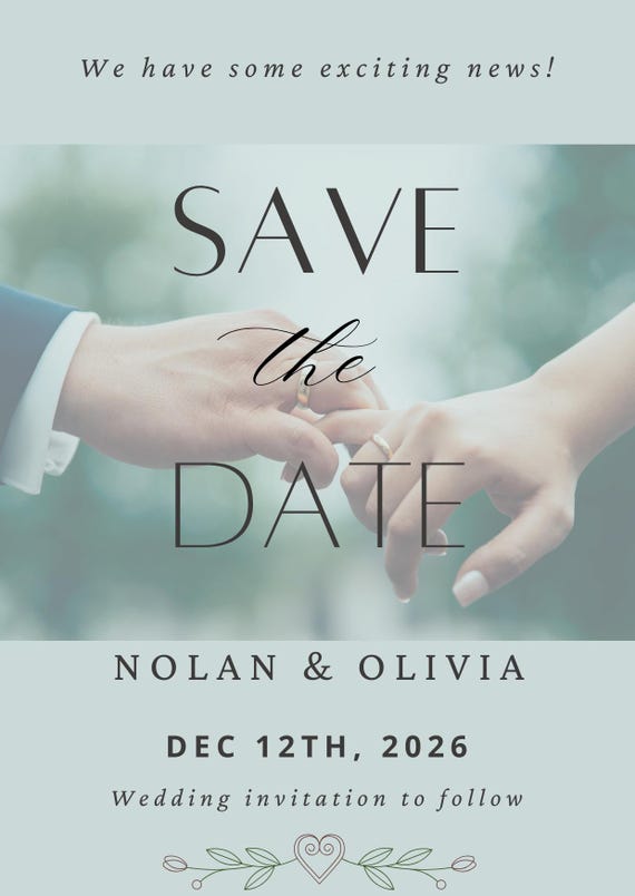 Save the date card bundle