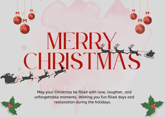 Digital Christmas card bundle