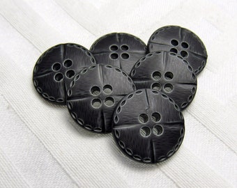 Pack of 15 Dark Grey Gray 9mm 2 Hole Shirt Button       0041