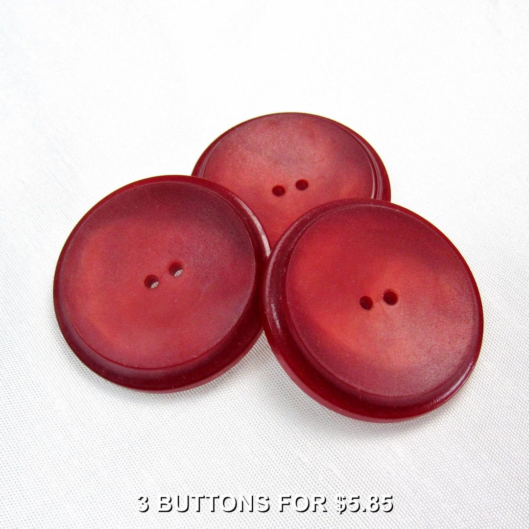 Lustrous Ruby: Large 1-5/16