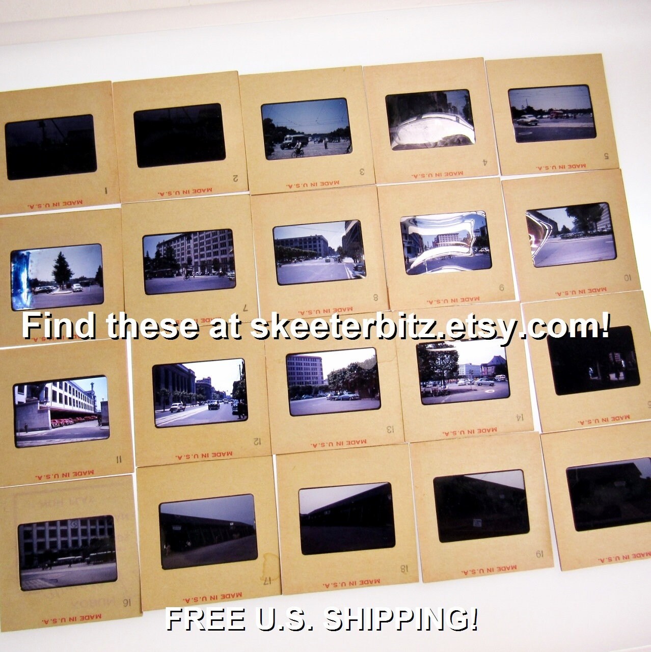 1950's Japan: Vintage Color Photographic Slides • Set of 20