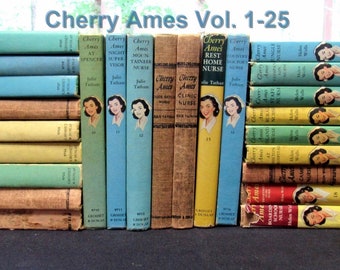 Cherry Ames Collection: Original Collection of Volumes 1 through 25, ©1943-1964 ~ Free Shipping!