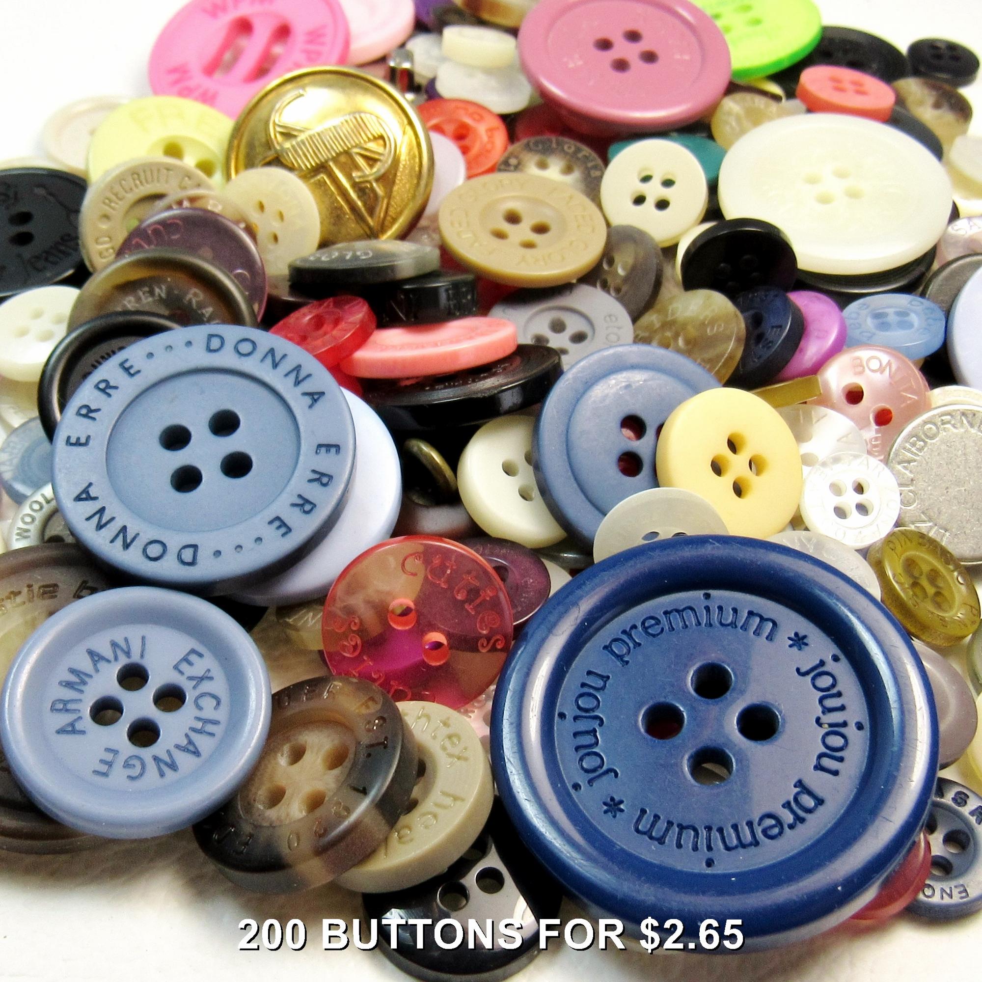 Window Buttons Names Buttons With Names: A Variety Mix of 200 Vintage to Contemporary Marked ...