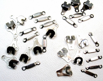 Large Hooks & Eyes: 15 Sets in 3 Styles ~ All Included As Shown