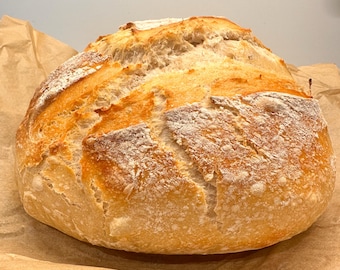 Welsh live organic sourdough starter, 46 year old. Includes 2 recipes