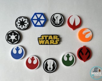 Star Wars Logos mit Magnet - Logos Star Wars 3D Magnet | 3D Gedruckt | Star Wars Fan Art