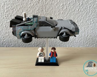 Displayständer für Lego DeLorean | LEGO 77256 Zeitmaschine aus Zurück in die Zukunft | 3D STL File | BTTF 3D-Modell